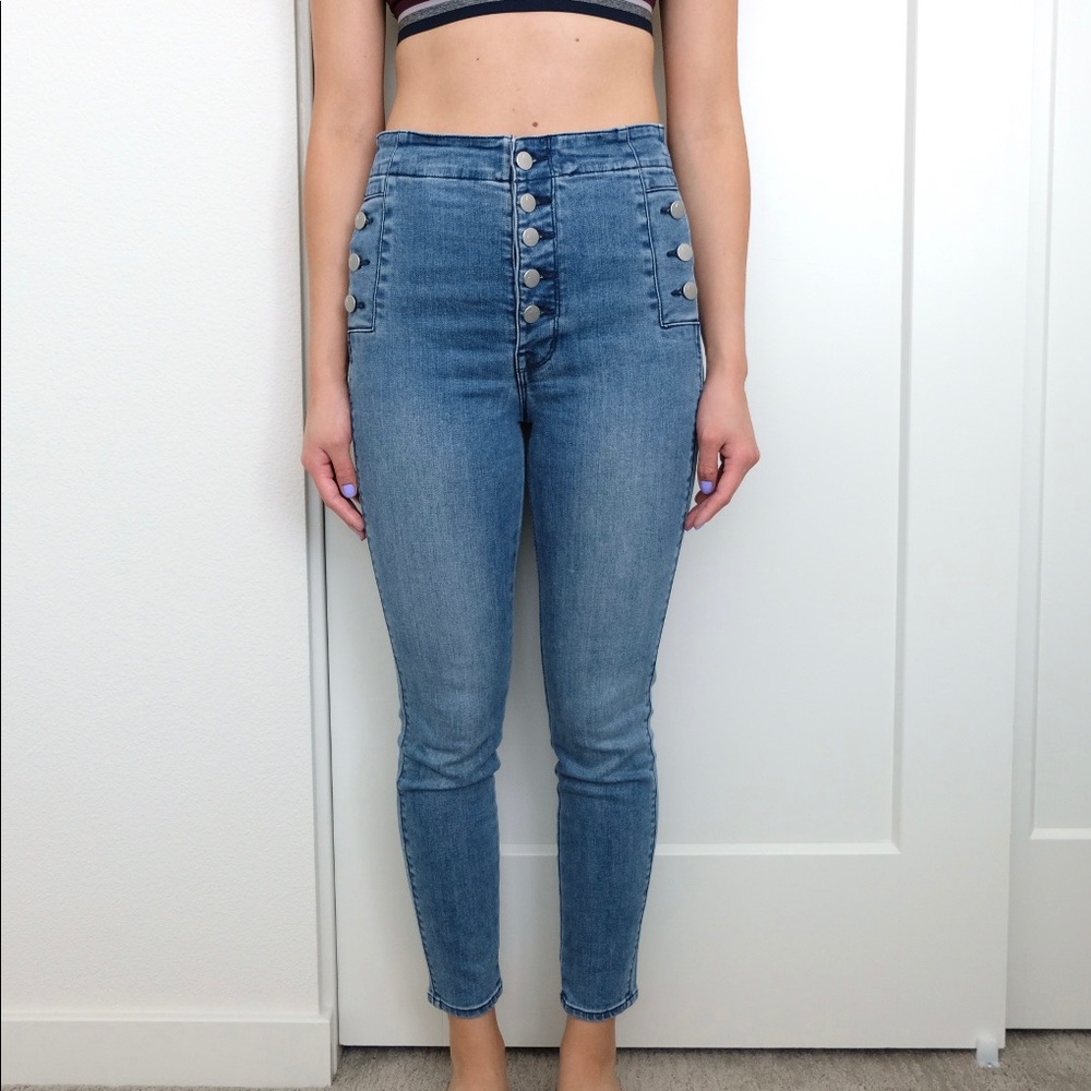 J Brand Natasha Sky High Skinny Jeans